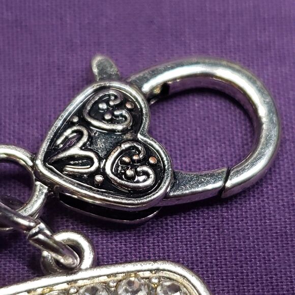 Inspired Silver Braided Chain Bracelet w/ "13.1" Half Marathon Charm, on card - Picture 8 of 12